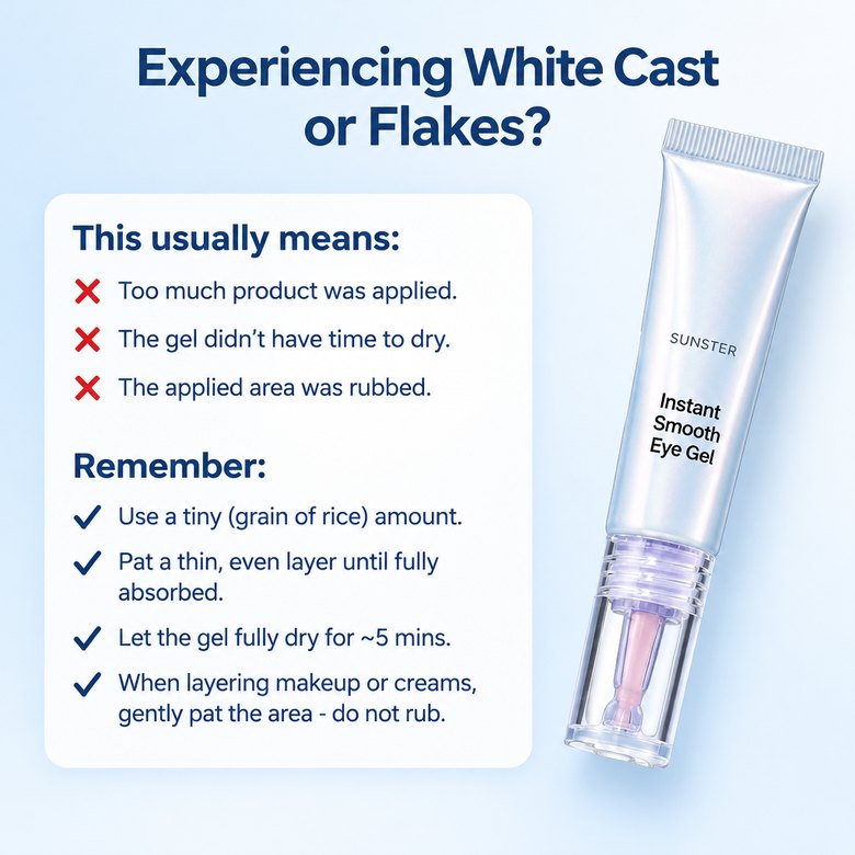 White cast or flakes